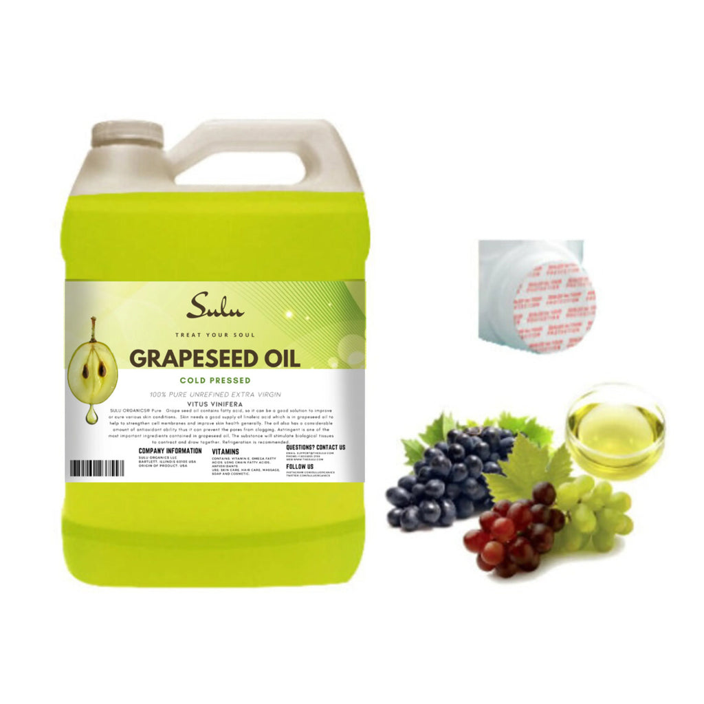 seed 1 Grape 100% pressed Gallon oil Extra Unrefined Pure Virgin Cold