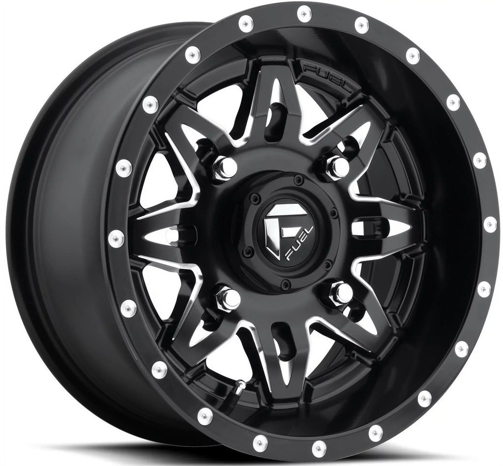 / Sticky / 1000 Can-Am Fuel Wheels Black Tires Warrior 15" XT Maverick Honda Pioneer 32" Lethal X3 Talon
