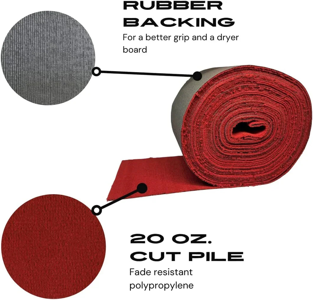 VIP by Bunk Red 12 100 Carpet. 1 Carpet Polypropylene feet Foote inches Trailer the Roll 20 X Real Tufted Carpet stabilized Ounces UV Boat
