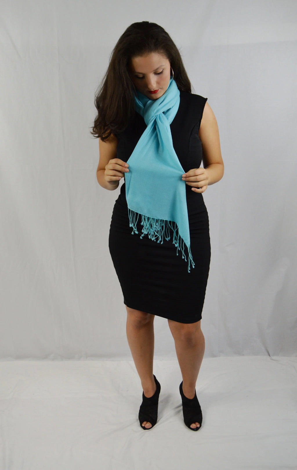 Shawl/Scarf/Scarves Pashmina Fancy Shawl/liquid Shawl/Summer Shawl/Evening Blue (Tiffany weight Regular Shawl) Shawl/Sheer Shawl/Light Shawl/Pashmina