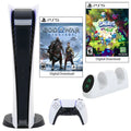 PlayStation 5 The with Ragnarok Smurfs Console GOW: Dual Charging Digital and Dock