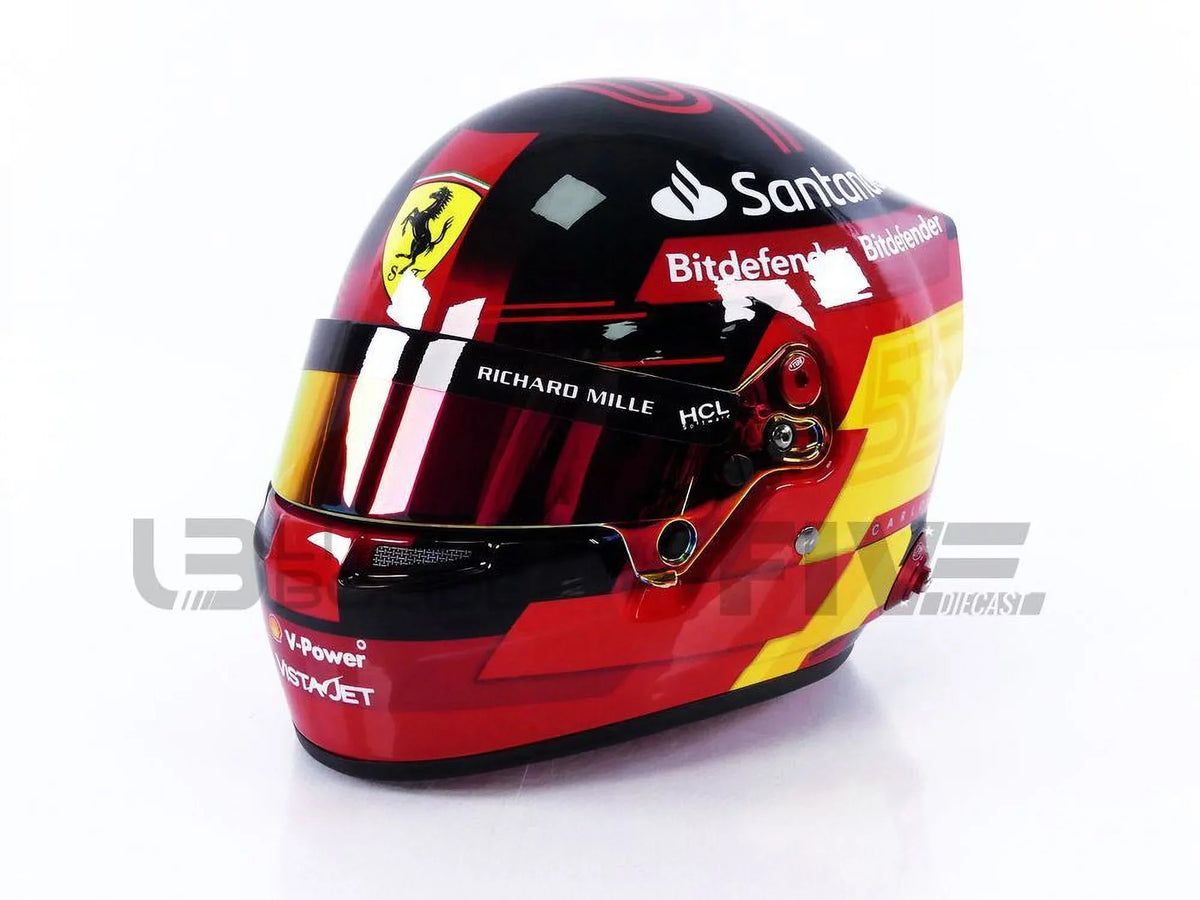 1/2 - Carlos HELMET MINI F1 2023 Jr Ferrari - Sainz CASQUE