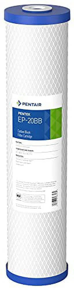 Microns Cartridge, Pentek Carbon 20" EP-20BB Block 5 4-5/8", Filter x