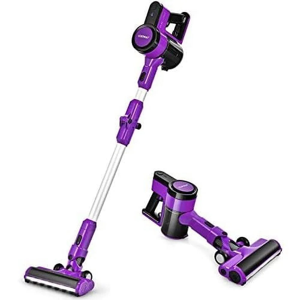 Handheld Vacuum (Purple) Cordless Pet Floor 2000Mah Cleaner, & Vacuum With Rechargeable & Carpet Vacuum Lightweight Hair, For 3-In-1 Hard Stick Runtime 45-Minute Battery, Wall-Mounted Car,