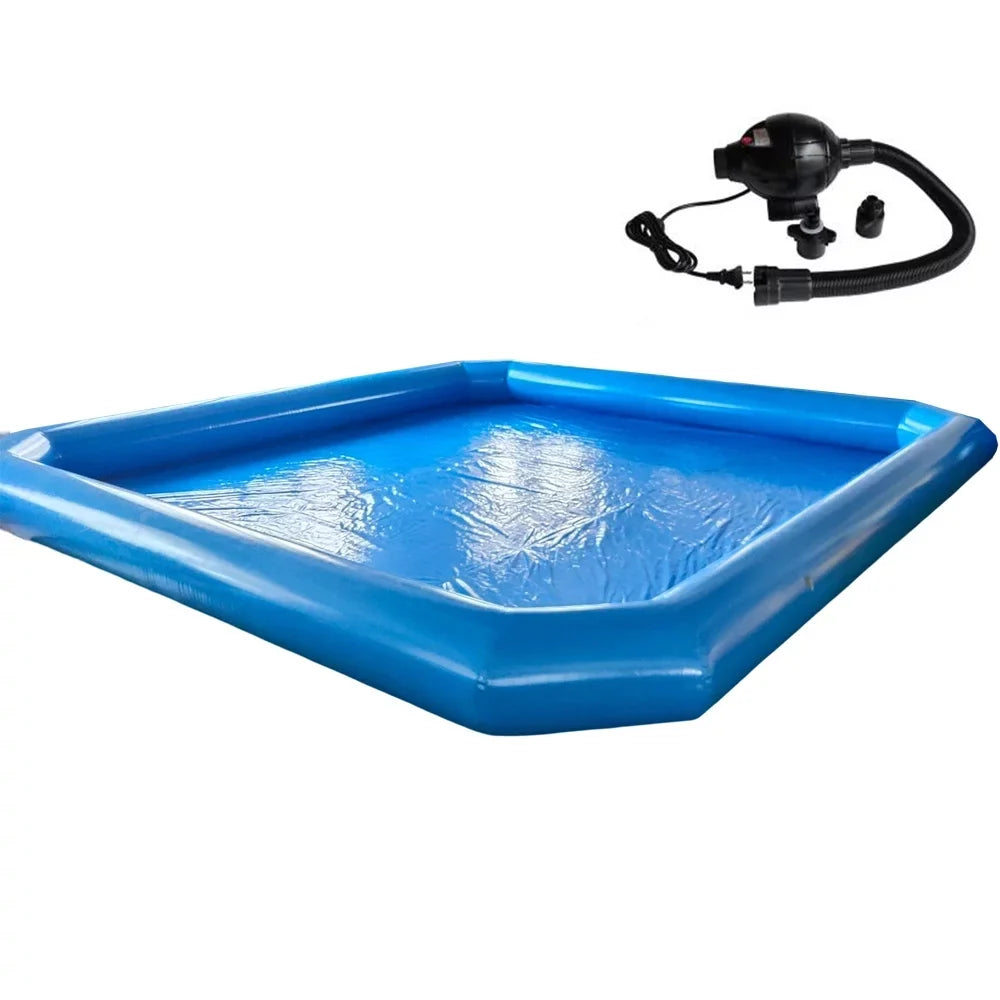 for 7*7*0.55m Blower Techtongda Swimming Family Ball liquid Walking Pool Blue with Inflatable