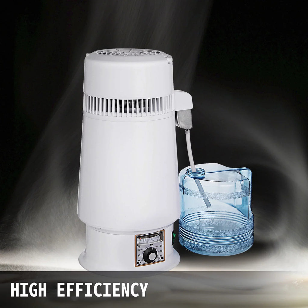 Countertop Steel Stainless Outlet liquid 1 Distiller Bottle L Home Food-Grade liquid Container Kit Design) Distiller (Upgraded 746W Distillation Gallon/4.3 Glass Connection liquid VEVOR