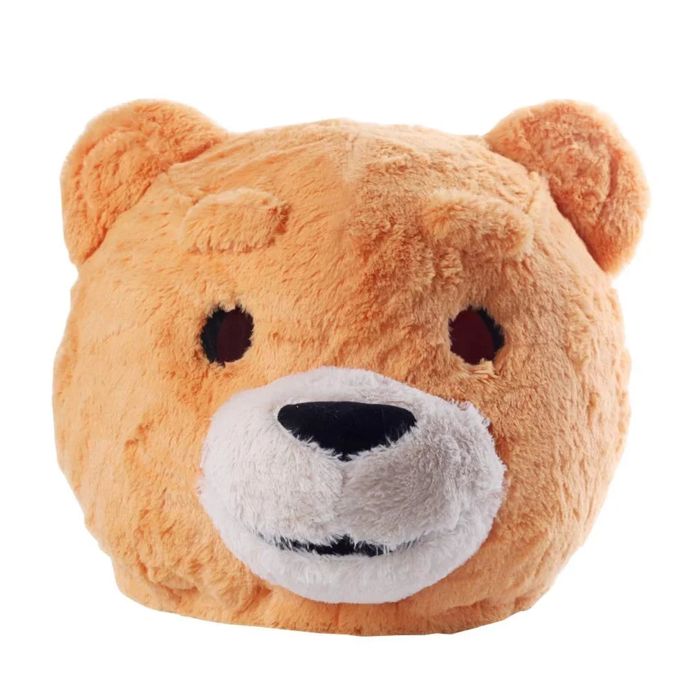Plush Bear Teddy Costume Mask Head Mascot Mascot Character