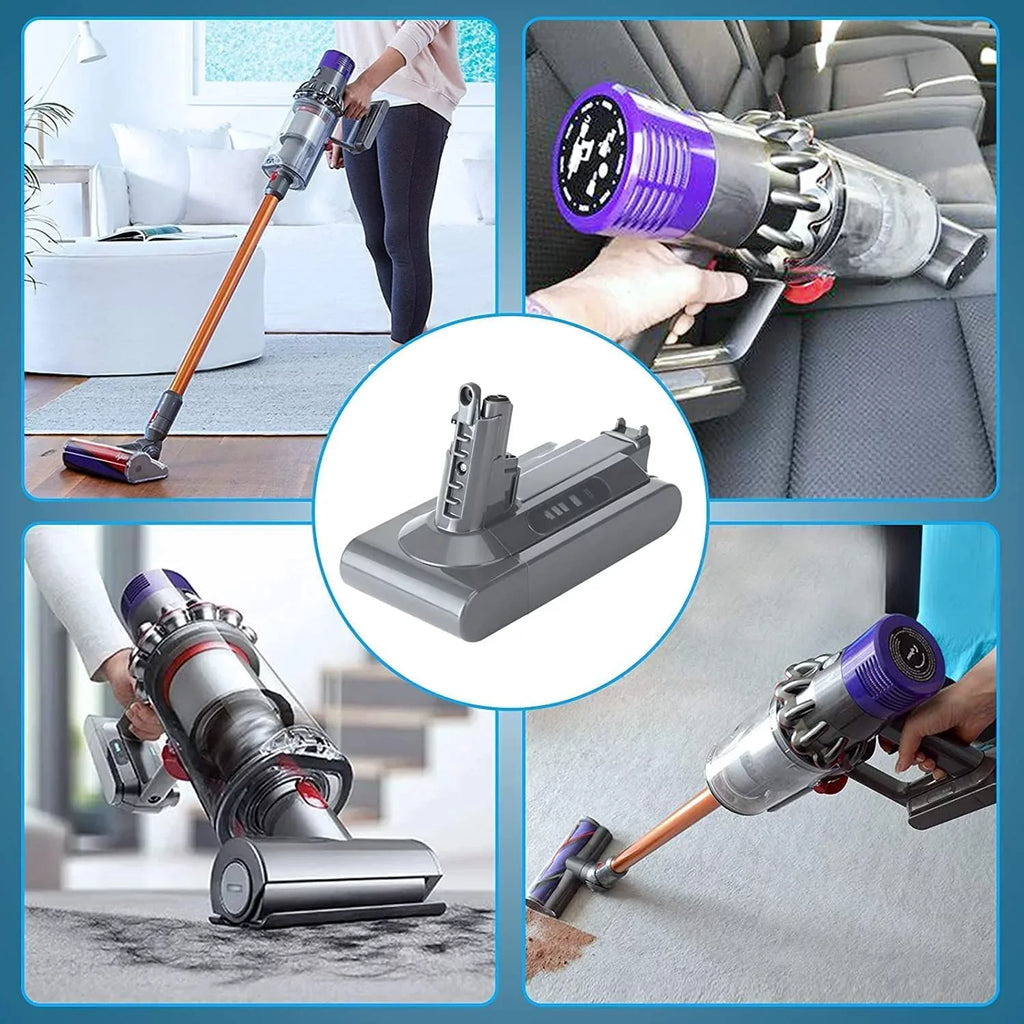 V10 V10 Compatible Zmoon Battery Motorhead Dy-son Cordless V10 Battery V10 Cleaner Absolute V10 for Replacement Stick Fluffy Vacuum 25.2V Dy-son SV12 with V10 Animal 5000mAh