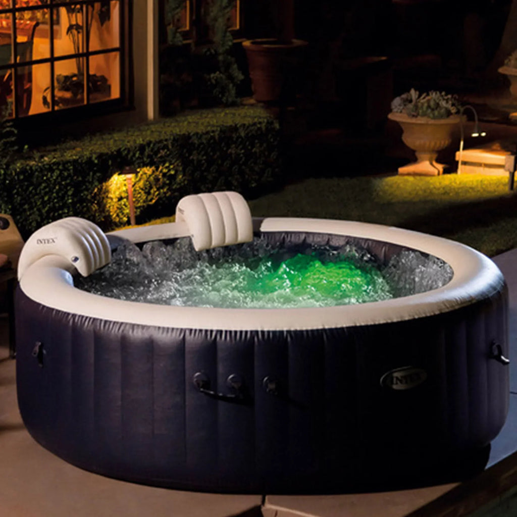 PureSpa 28", Intex w/ Tray Portable Hot Phone Spa Inflatable Tub, 77 x Plus