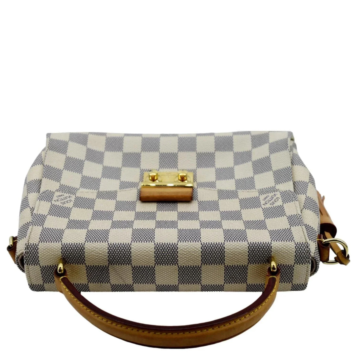 Croisette Crossbody Bag Pre-owned Satchel Azur Damier White
