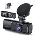 with Motion 3 TOGUARD Three IR Way Cam Channel Car Parking and Dash Detection Vision Triple 1080P Inside Night Rear Front Camera Lock Dash Monitor Camera Accident