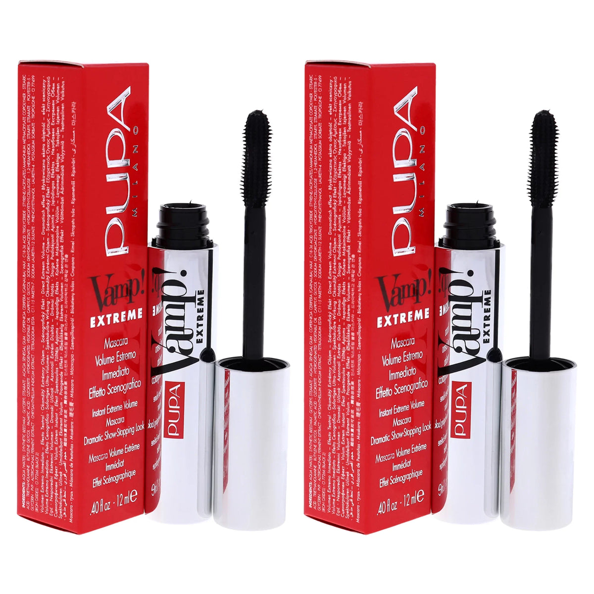 of oz - 2 Mascara Extra - Pupa Extreme 0.4 010 Black Pack - Mascara Milano Vamp!