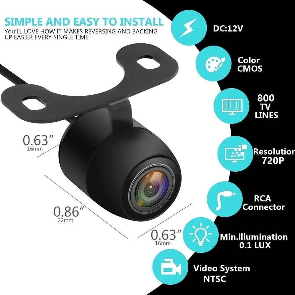 Car Monitor Vision 5inch New View System Camera HD Rear Backup Parking Camera Night