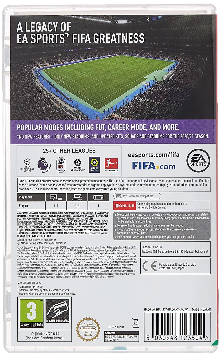 Switch Nintendo FIFA Edition - Legacy 21