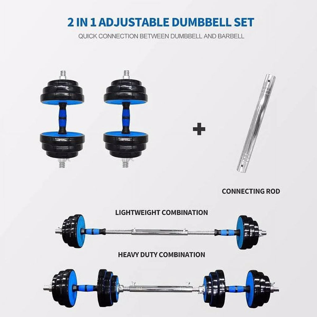 Set Women Dumbbells Men 2 Adjustable Barbell 1 of 44Lbs Fitness for Fithood Set 2, Weights Exercise & Dumbbells in