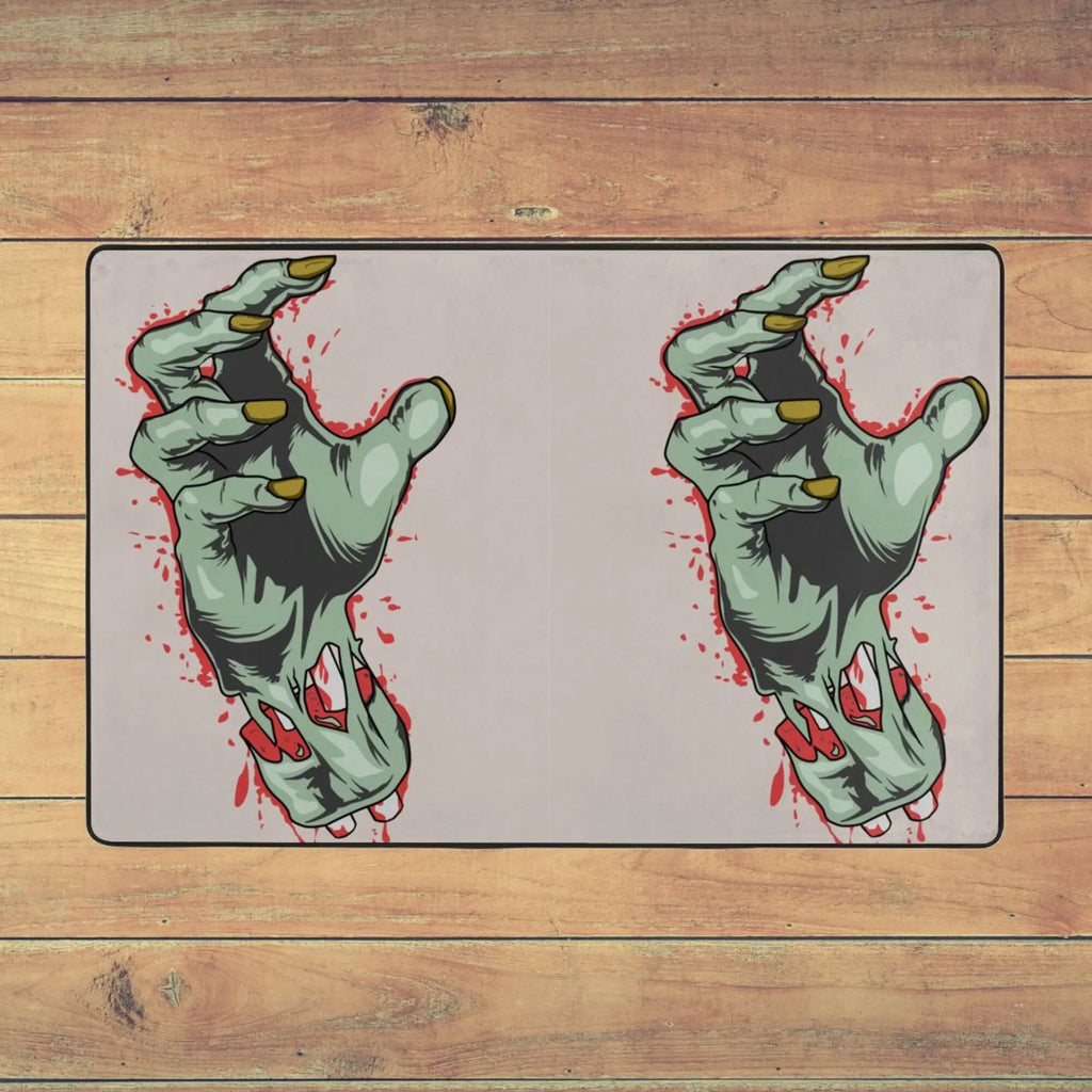 Indoor,72"x48" for Floor Living Rugs Zombie Facecloth Blood Area Mat XMXY exterior Sink Kitchen Entrance, Doormat Hand Room Area Non-slip Horror Rug