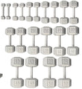 Dumbbells Hex 5-50 YORK lb. Iron Cast