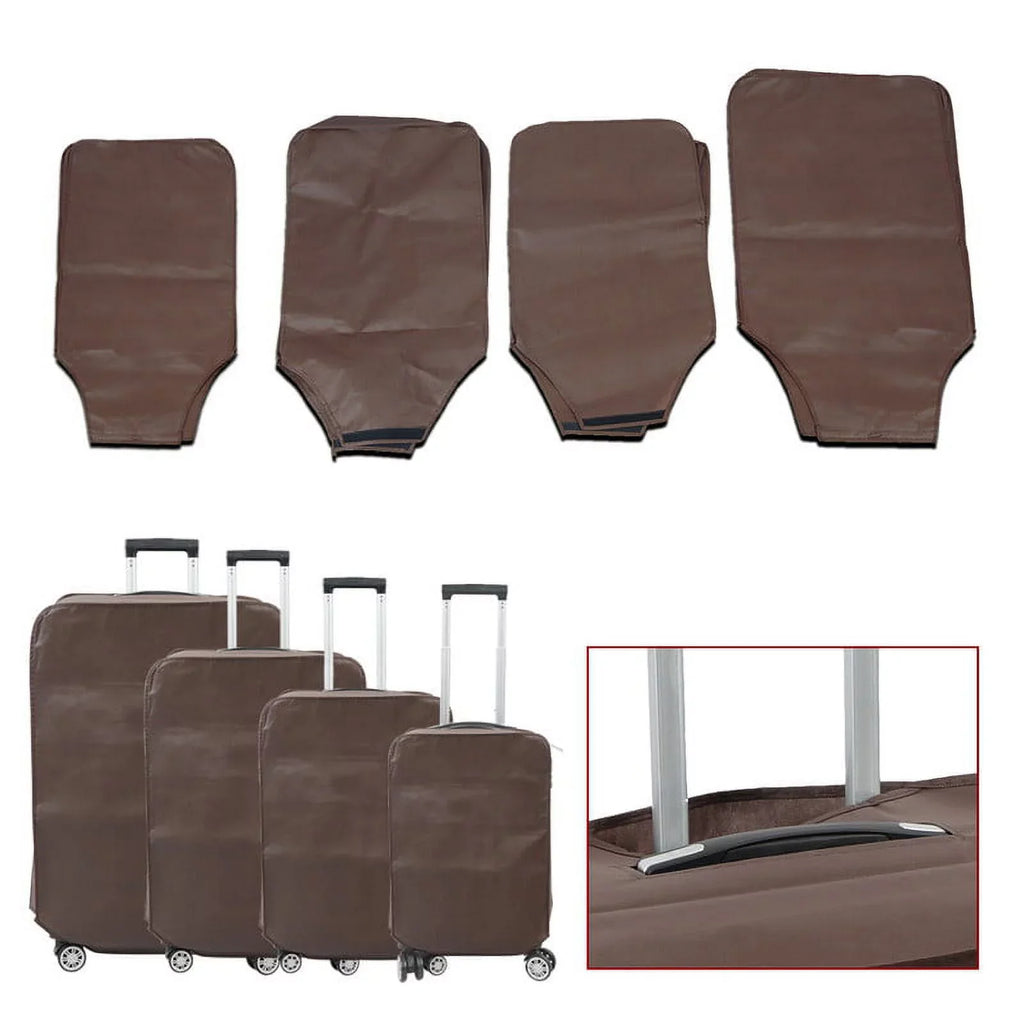 4 Luggage Luggage Piece gold rose Cover&Hanger Spinner Hardshell with On Suitcase,Carry Free Wheels Sets,Travel Inside
