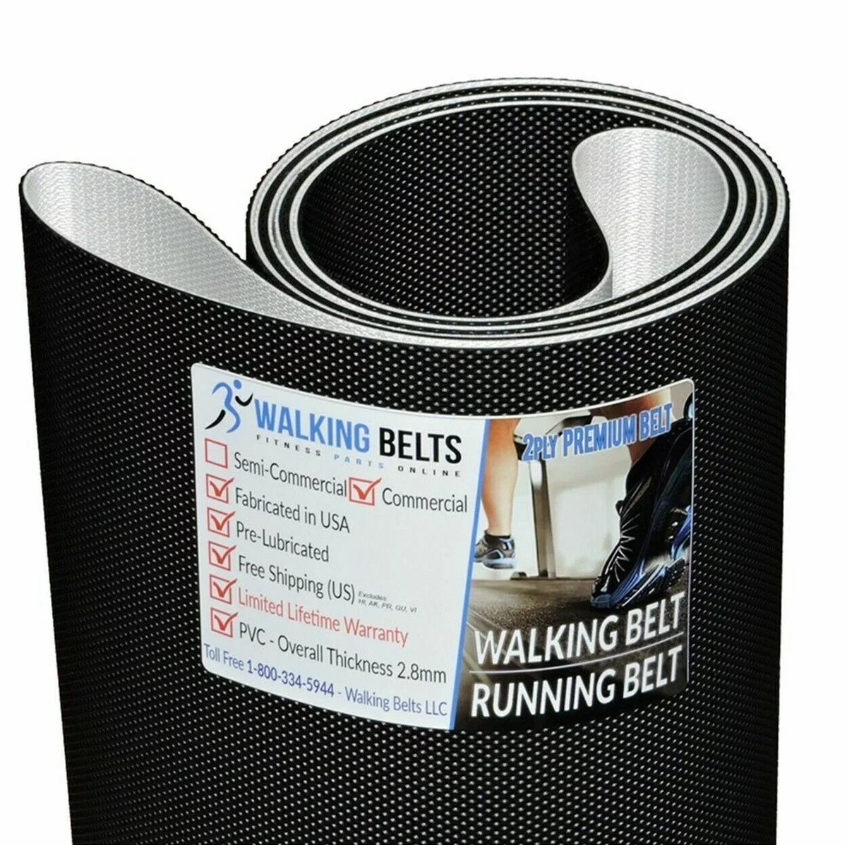 Walking Belt 7.35 Treadmill Premium Smooth 2ply R
