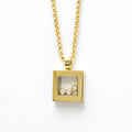 Necklace Yellow Happy Pre-Owned (Good) Fashion Necklace (Gold) Chopard Diamond Square Men,Women 79/3210 Diamonds (18K) Pendant Gold