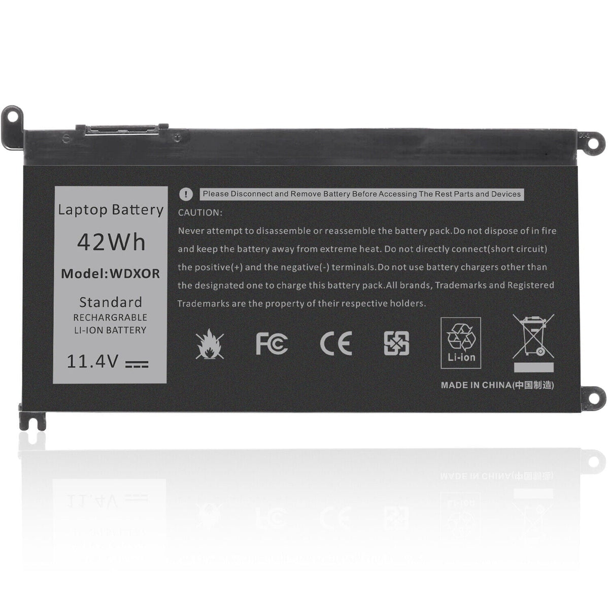 WDX0R 13 Y3F7Y Battery Inspiron 7378 5378 5379 5368 for 14-7460 7368 Laptop