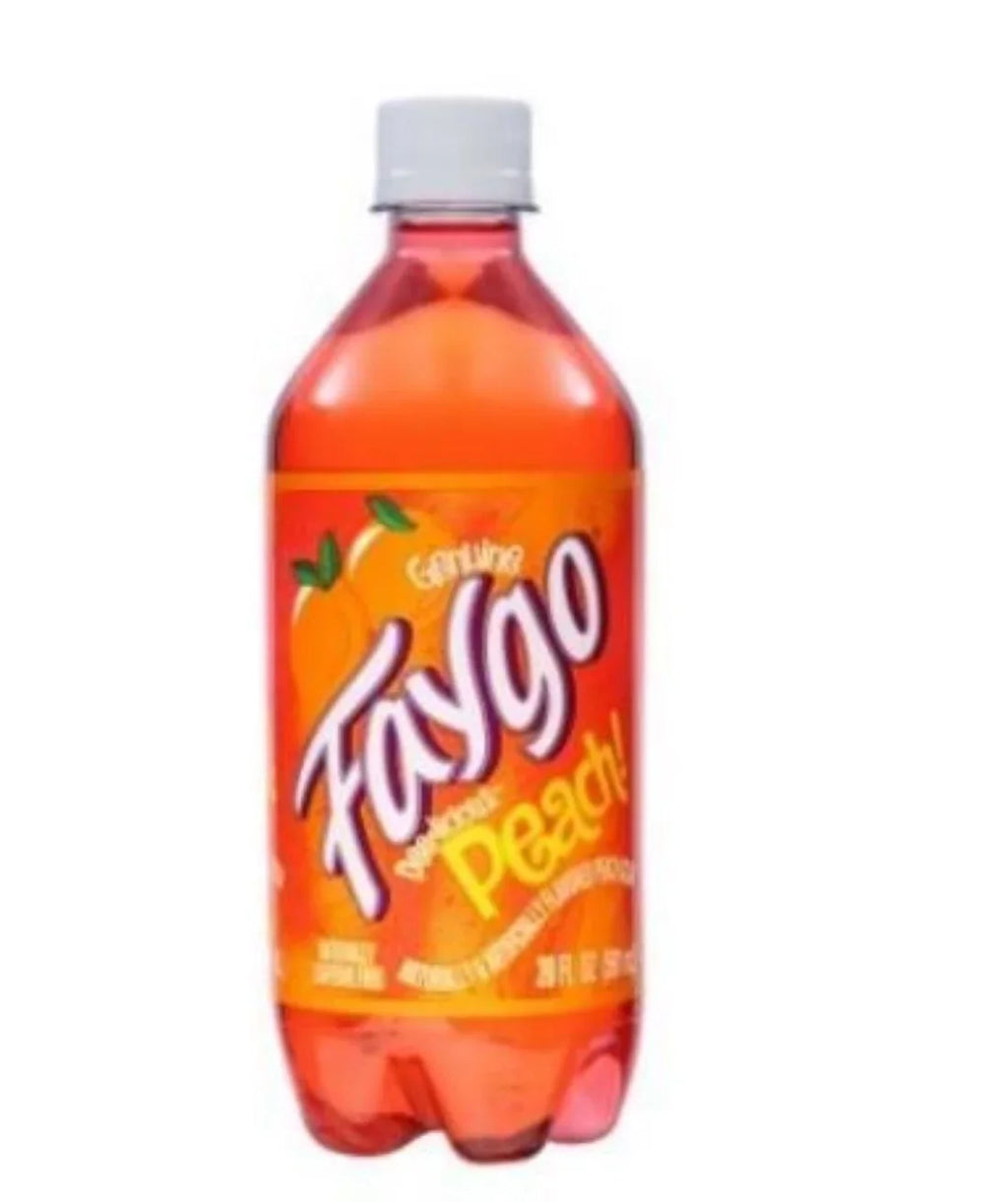 Quantity of Pop, Peach Faygo 4 Bottles, Soda Oz 20