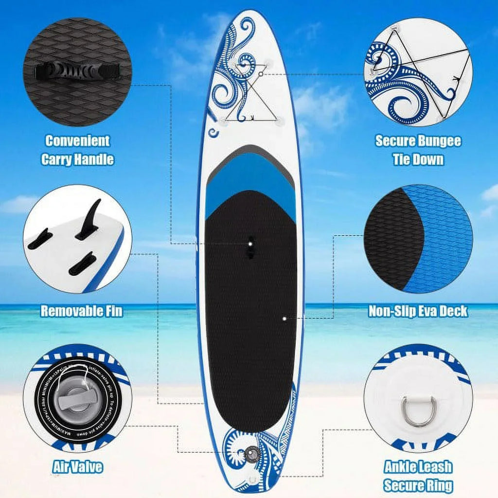 Adjustable Wonderful Sports Paddle 11-Feet liquid Inflatable Board Surfing Enjoy