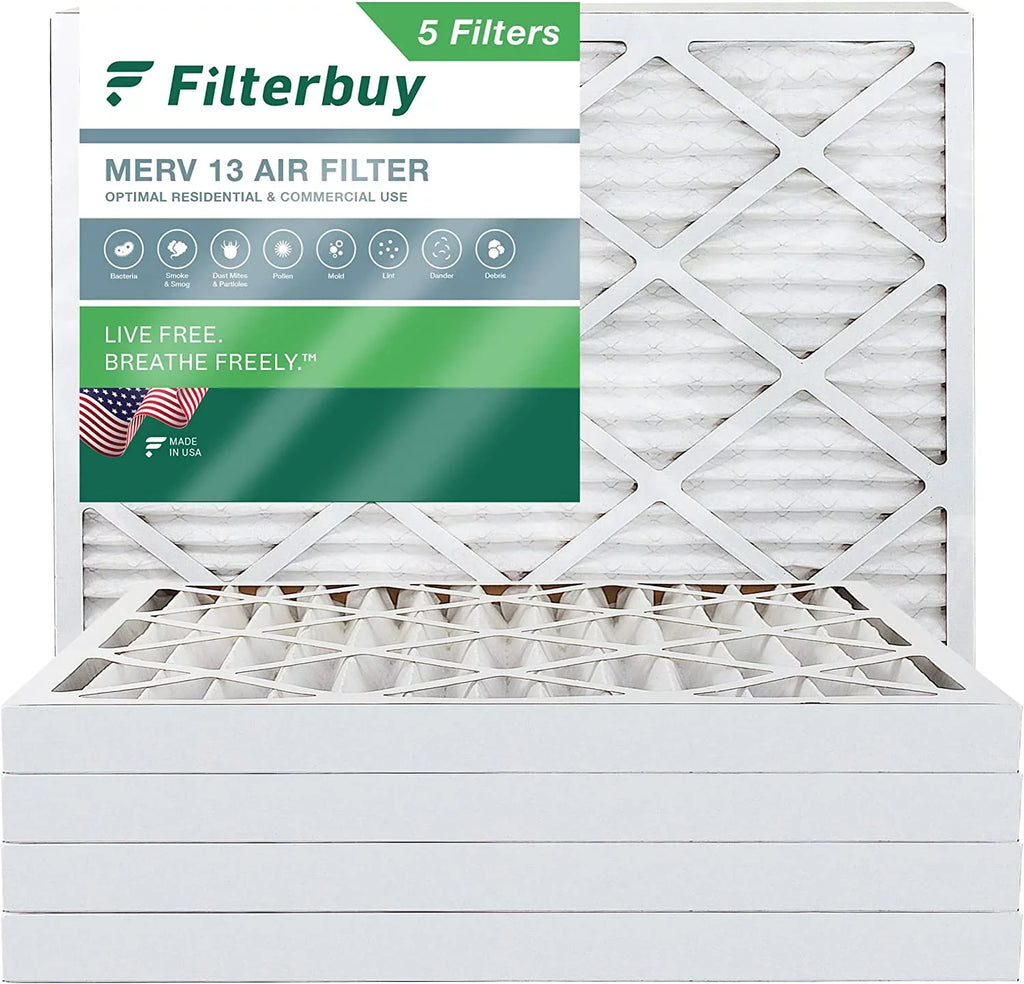 25x32x2 MERV HVAC (5-Pack) Filters Air 13 AC Filterbuy Furnace Pleated