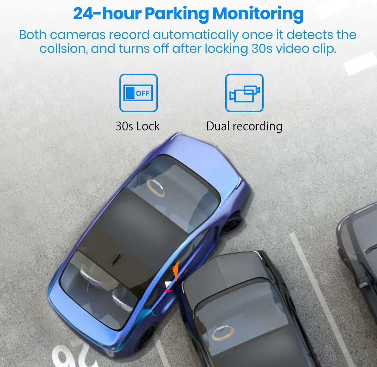 Auto-Vox Camera Car Camera Backup PRO) Look Screen Mirror Vision Dash Rear 1080P Night Touch 9.35'' Camera(V5 Monitor Super Mirror Cam, View OEM Dual