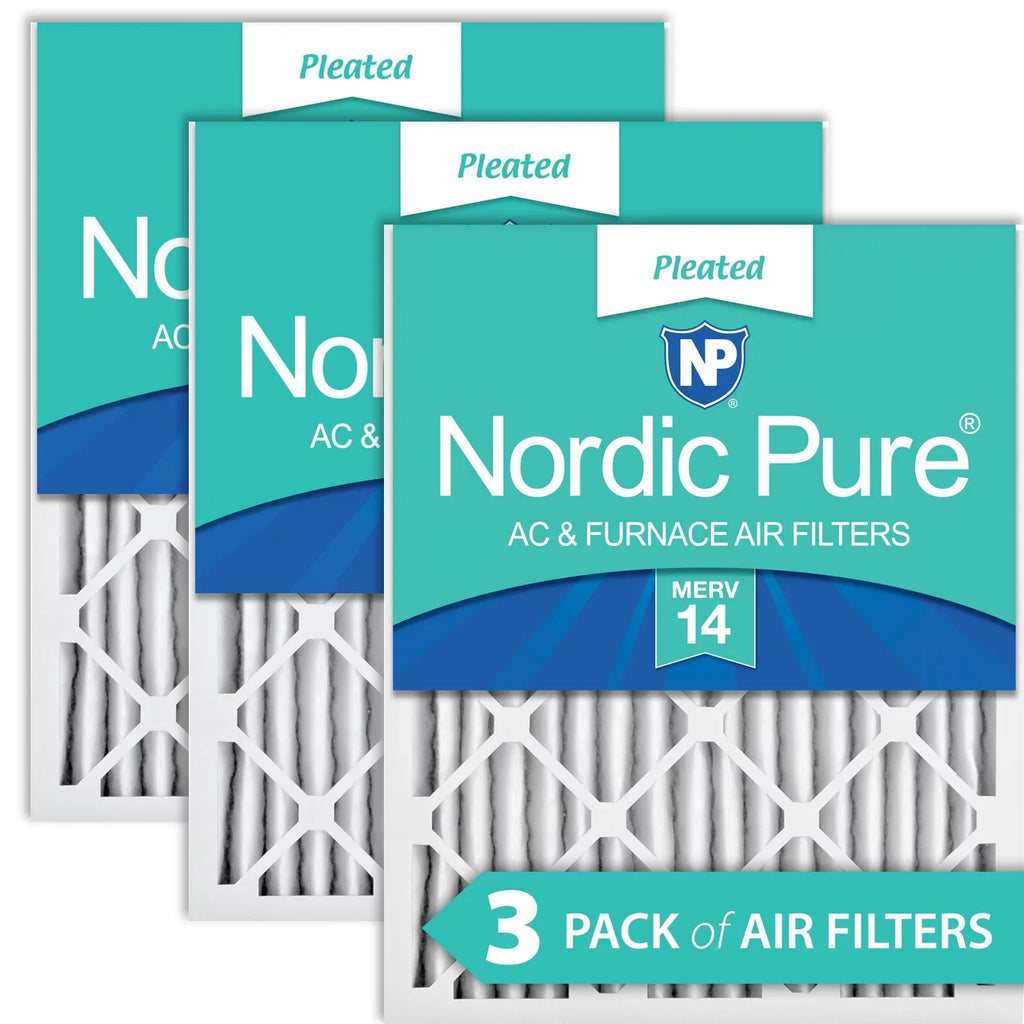 Pleated 14 Nordic MERV Pure Pack Air Filters 3 16x30x2