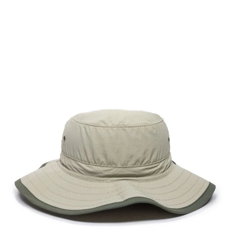 Explorer Sunblock BH-600 exterior Hat Khaki Leather Cord Cap Chin