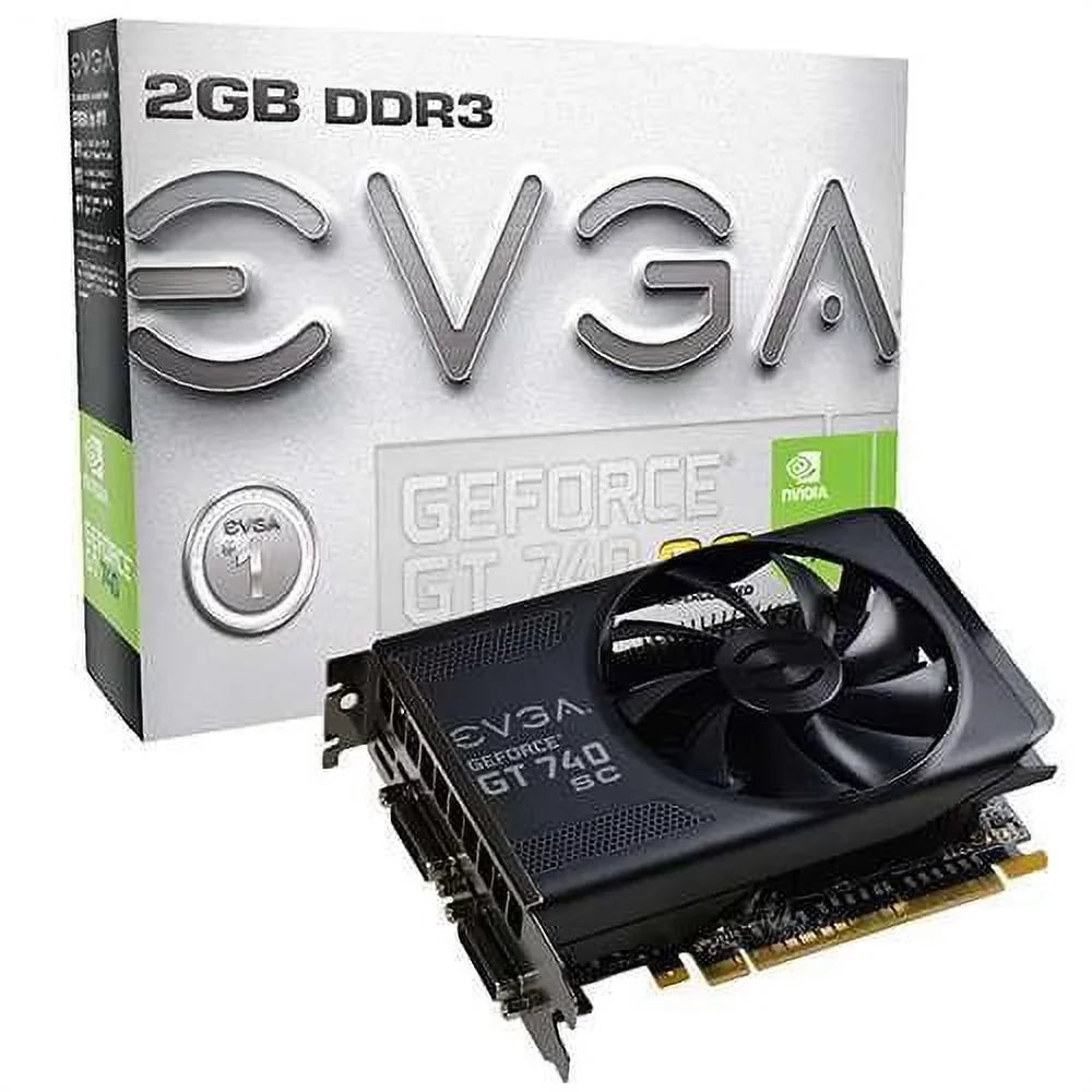 Graphic GT NVIDIA EVGA 2 GB DDR3 SDRAM GeForce Card, 740