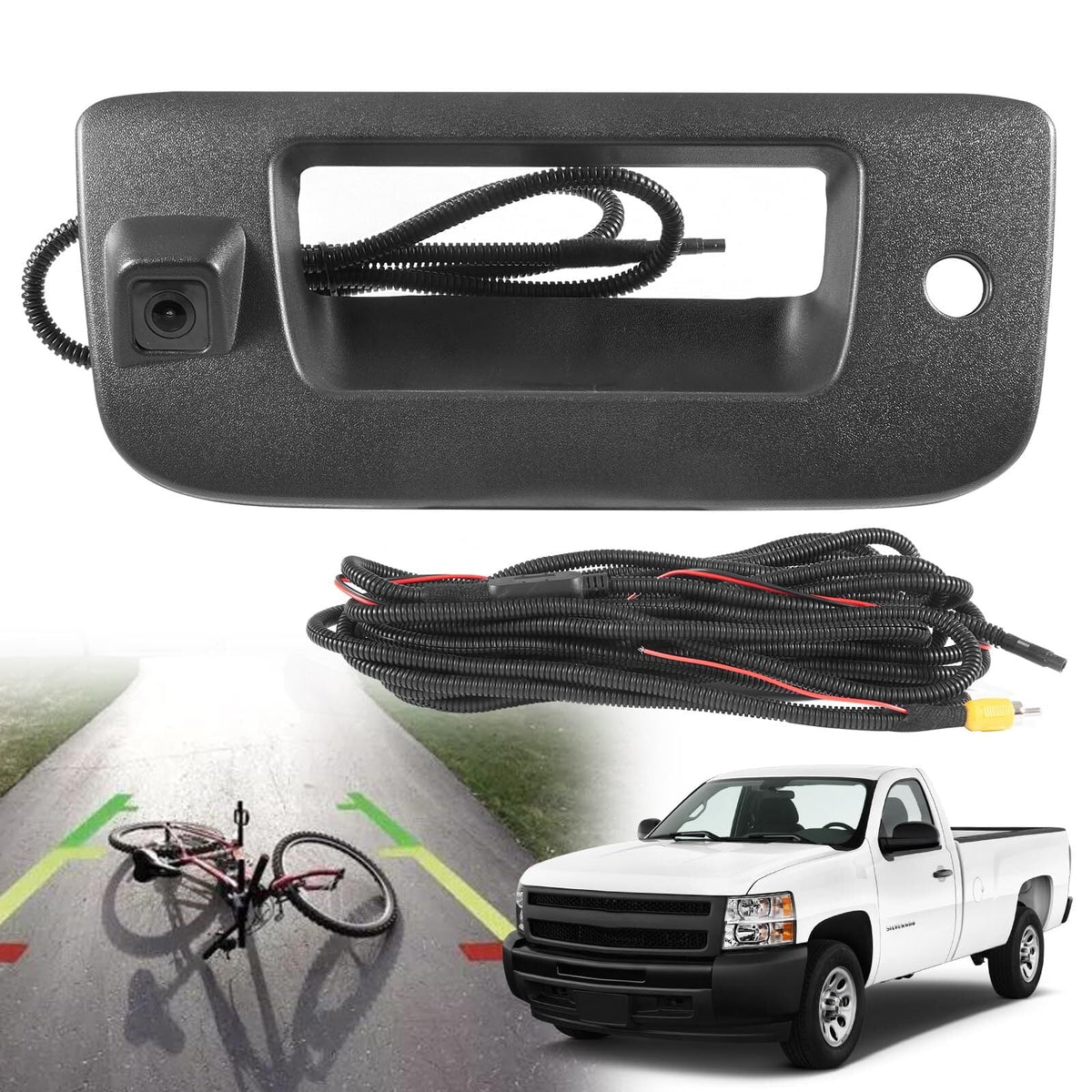 Tailgate Chevy Camera View Rear Silverado/GMC 2007-2013 Backup 22755304 Handle for Sierra