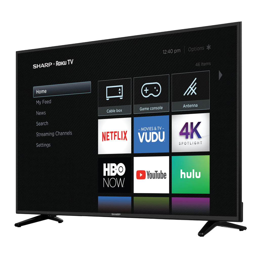 (58Q7330U) 58" Sharp Class LED Roku Smart 4K HDR (2160P) Ultra TV HD