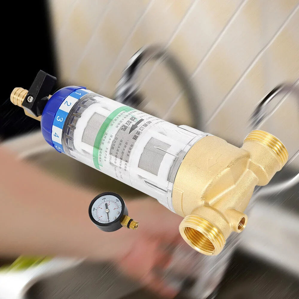 Mesh System 3/4" 50℃ Inch Sediment Down liquid Filter Reusable Spin liquid Filter