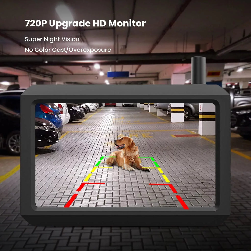 Wireless Highway View System Observation Auto-Vox Camera Trucks with for Backup Camera Solar Panel, Rear Trailer
