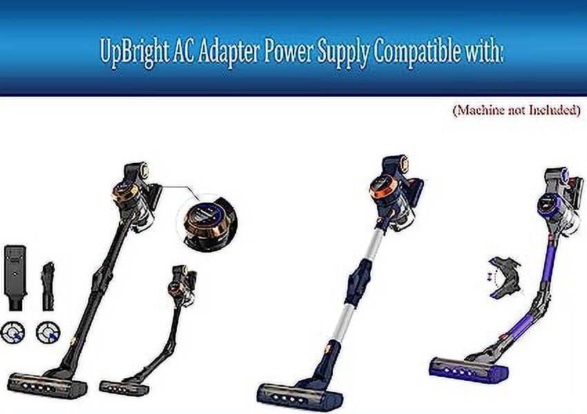 1 Charger Cleaner Vacuum 25.9VDC Adapter 4 Power Compatible with 280W Li-ion Cord Lightweight Nicebay Series 25Kpa EV-6803 UpBright in AC/DC Lithium 25.9V Cordless Battery 2200mAh Supply EV6803 Stick