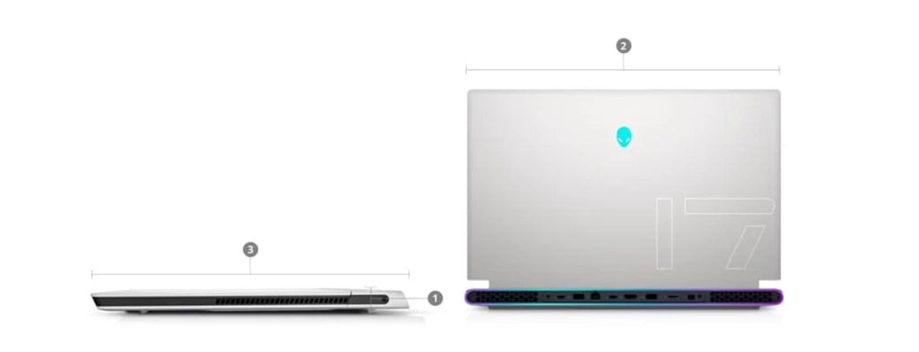 Cores 64GB i7 Core - Gaming 10GB 1TB GHz 17.3" 8 SSD (2021) 3080 GDDR6X FHD Alienware RTX - CPU Restored 4.6 X17 (Refurbished) RAM Laptop R1 - 11th - Gen @ -