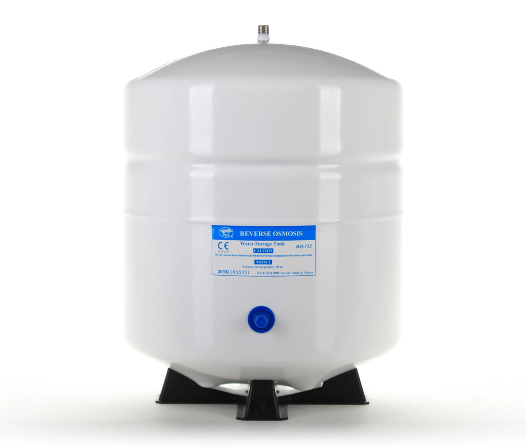 Osmosis Tank Stainless RO-132-W14 White, Port liquid Storage Hydronix Reverse 1/4" 4.5 Steel - Gallon