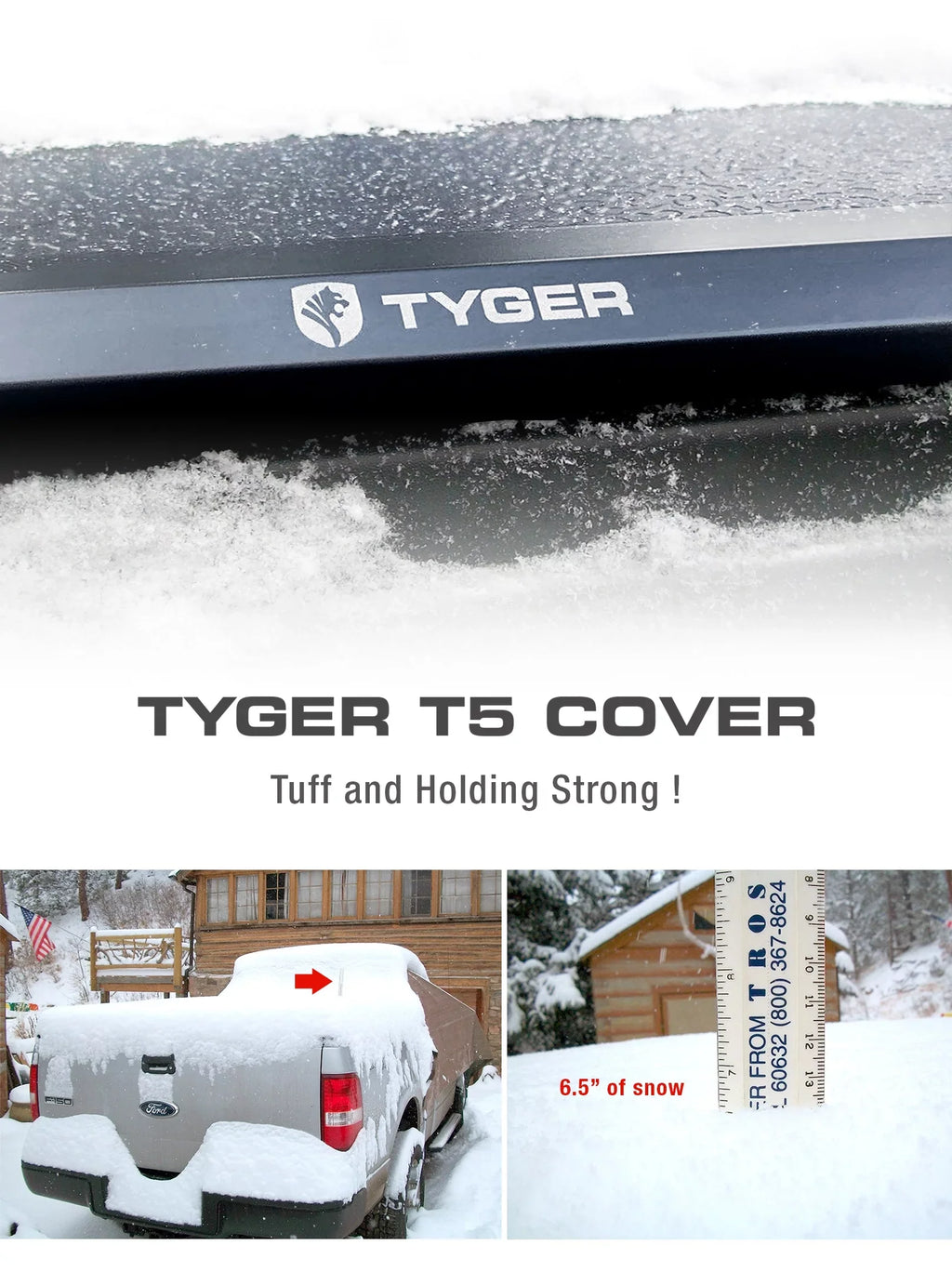 Alloy 5.5' TG-BC5T3432 Aluminum | Cover | Tyger Tundra Tonneau Toyota Bed Auto | Bed Hardtop with Truck 2014-2021 Compatible T5