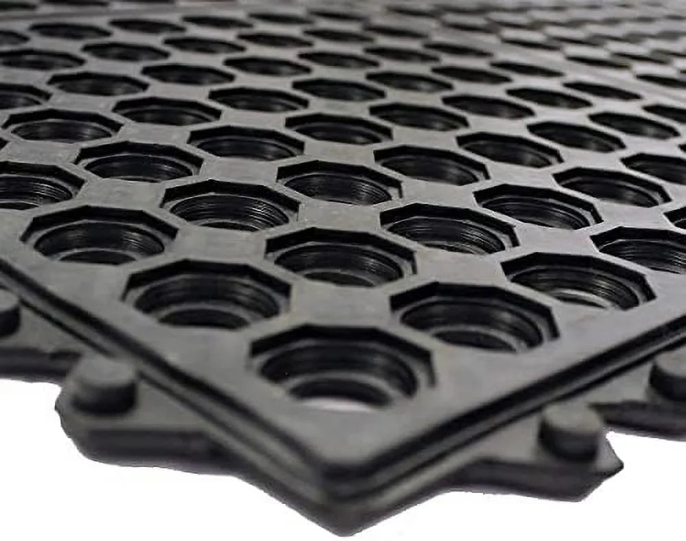 Door 36 Non-Slip Bar Indoor X Floor 36 For Kitchen Rubber exterior Pool Interlocking Anti Mat Inch Durable Drainage, Flooring Floor Mat Restaurant Fatigue Shower Garage