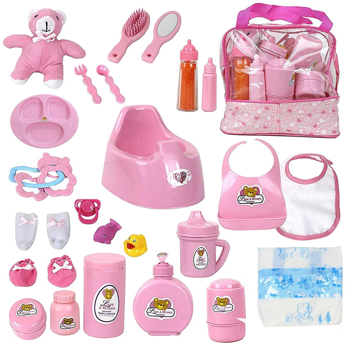 28 Accessories, Collection New Feeding The Doll Bag Pieces Diaper Doll and York