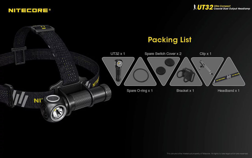 with - Cool UT32 Nitecore Cable (3000K, Bundle: USB XP-L2 White) (5700K, - NL1834R XP-L USB V6 ECO-SENSA Battery 1xNitecore White) 1xFree Emitter V6 Headlamp Value and Dual Rechargeable Warm
