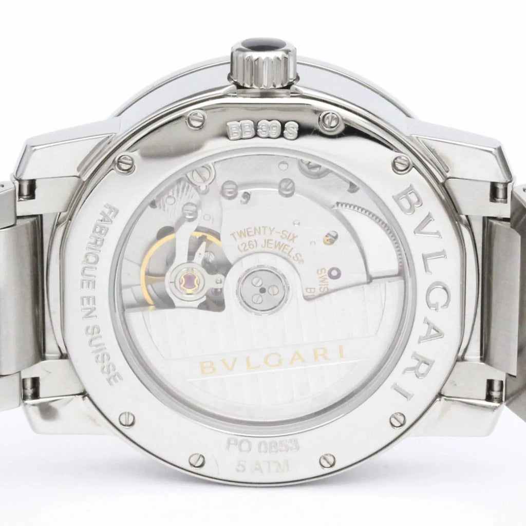 BF560761 Automatic Steel Watch BVLGARI BVLGARI-BVLGARI Pre-Owned (Good) Mens BB39S Polished