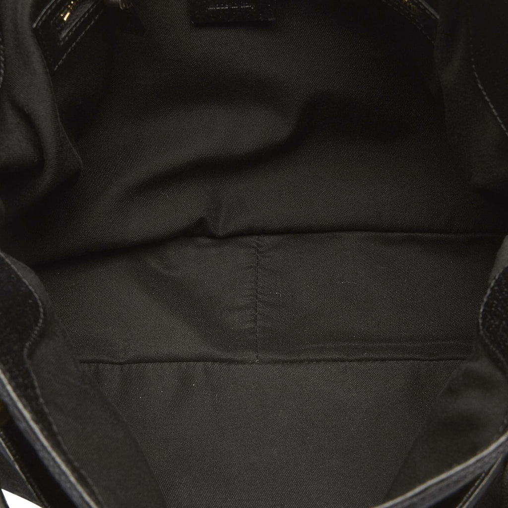 Fabric Black (Good) Women GG Canvas Bag Pre-Owned Shoulder
