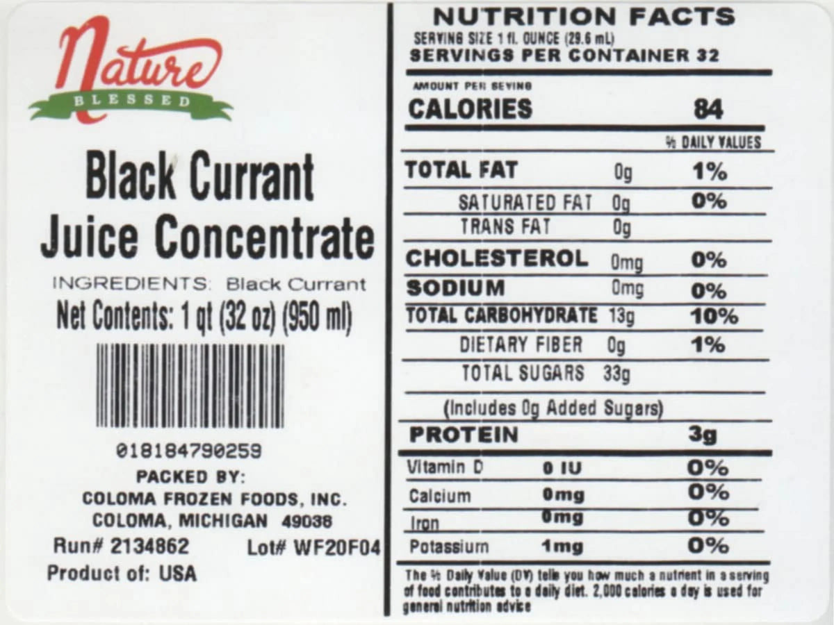 Pure Brewing, Smoothies, Quart Jelly 1 Concentrate Black Currant Distilling, Home (1/32 Oz - Fl Making, Bottle), Wine Applications: