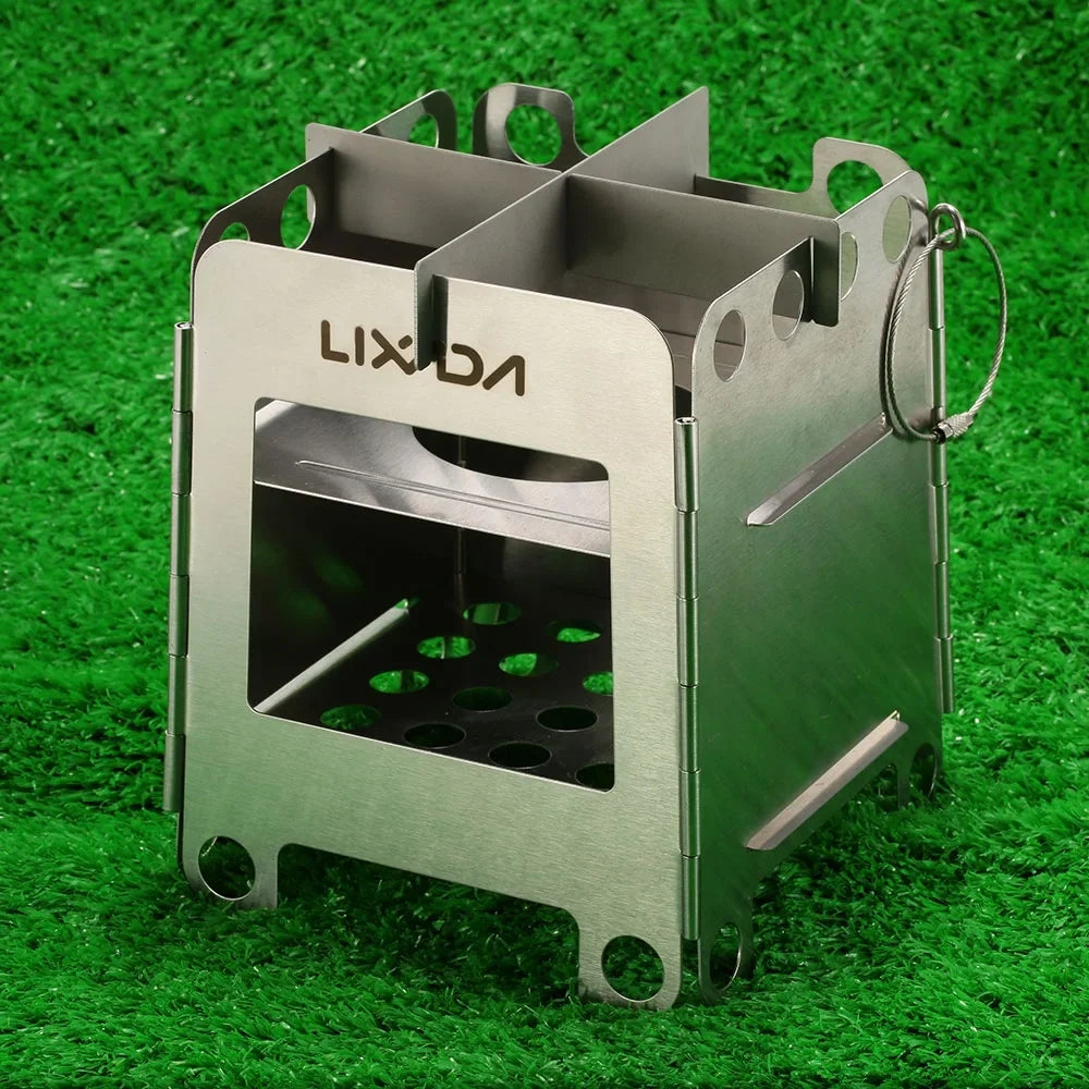 Stainless Stove Steel Stove Lixada Stove Stove Wood exterior Wood Portable Pocket Stove Stainless Stove,Pocket Wood Steel Wood exterior Steel Pocket Wood Stove Pocket Picnic exterior Stove Stove
