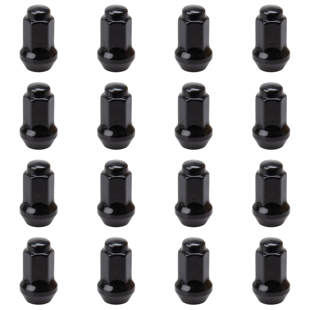 16) (Pack Tusk 1.25mm Head Pitch Cannondale 14mm Lug Tapered FX400 Nuts of Fits: Thread 10mm w/ 2001 x Black