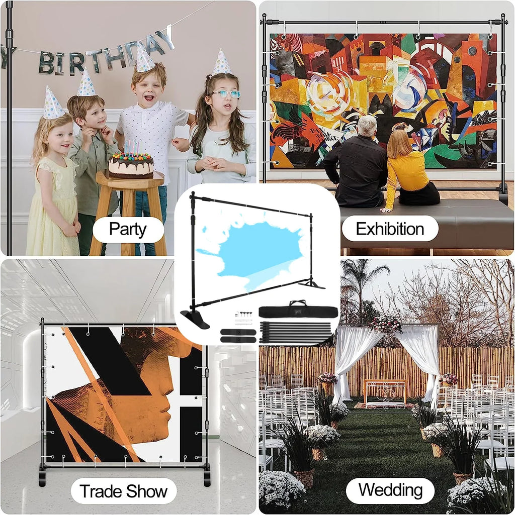 SHZOND Large x Photography Banner Banner 10 Support 8ft Backdrop Background Stand Stand Stand Kit,
