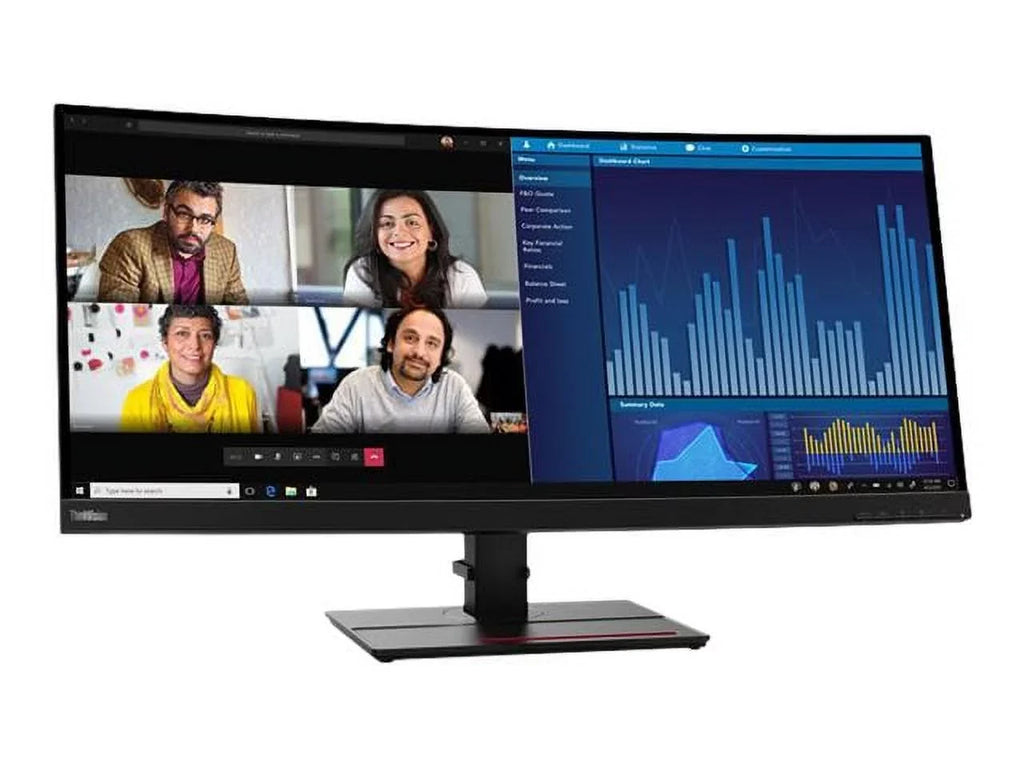 Screen Monitor, UW-QHD Black 34" ThinkVision Class Curved LCD 21:9, Raven P34w-20